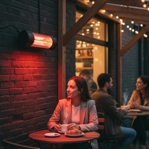 Cafesun Bright Cafe Type Heater, 2000 W, Black - Cafesun (1)