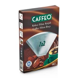 Caffeo 1x2 Coffee Filter Paper, 40 Pieces, White - 2