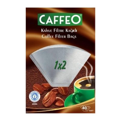 Caffeo 1x2 Бумага для кофейных фильтров, 40 штук, белая - Caffeo