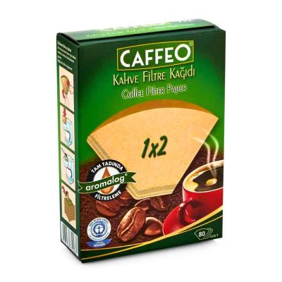 Caffeo 1x2 Kahve Filtre Kağıdı, 80 Adet - Caffeo