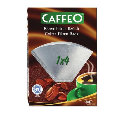 Caffeo 1x4 Бумага для кофейных фильтров, 40 штук, белая - Caffeo