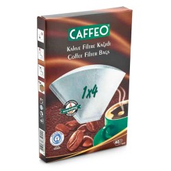 Caffeo 1x4 Kahve Filtre Kağıdı, 40 Adet, Beyaz - Thumbnail