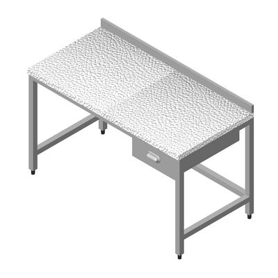 Öztiryakiler Mermer Tabla Tek Çekmece Çalışma Tezgahı, 160x60 cm - 1