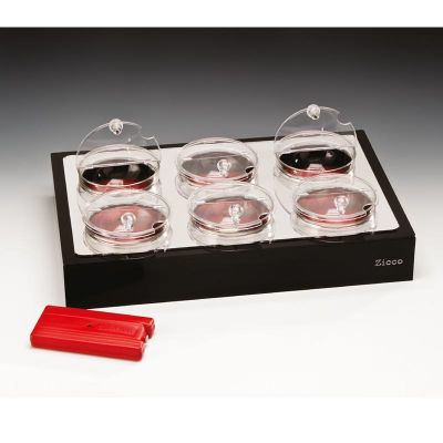 Zicco ZC-332 Soğutuculu Cam Kaseli Teşhir Standı, 57x37x10 cm - 1