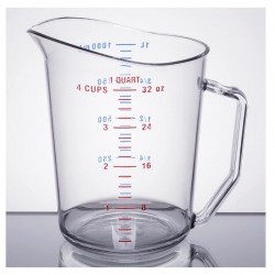 Cambro Camwear Ölçü Kabı, Polikarbon, 1 L - Cambro