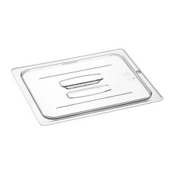 Cambro GN 1/2 Handle Polycarbonate Gastronorm Bathtub Cover - Cambro