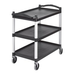 Cambro KD Service Trolley, Open Around, Large, Grey - Cambro