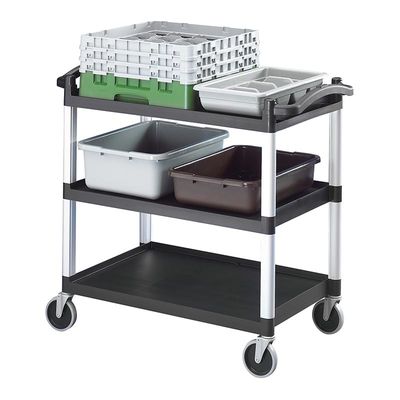 Cambro KD Servis Arabası, Çevresi Açık, Büyük, Gri - 2