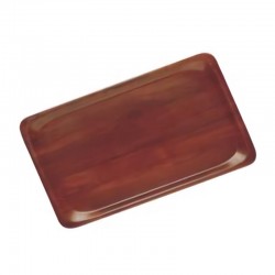Cambro Selform Walnut Laminated Tray, Rectangular, Non-Slip, 32.5x53 cm - Cambro