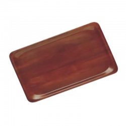 Cambro Selform Ореховый ламинированный поднос, прямоугольный, нескользящий, 37x53 см - Cambro