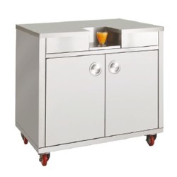 Cancan 1107 عربة متنقلة مع دلو لب مزدوج، 106 × 123 سم - Cancan