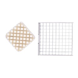 Cancan 1321-1 قطاعة بطاطس يدوية بأصابع يدوية، قرص 6 × 6 مم - 3