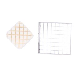 Cancan 1321-1 قطاعة بطاطس يدوية بأصابع يدوية، قرص 6 × 6 مم - 4