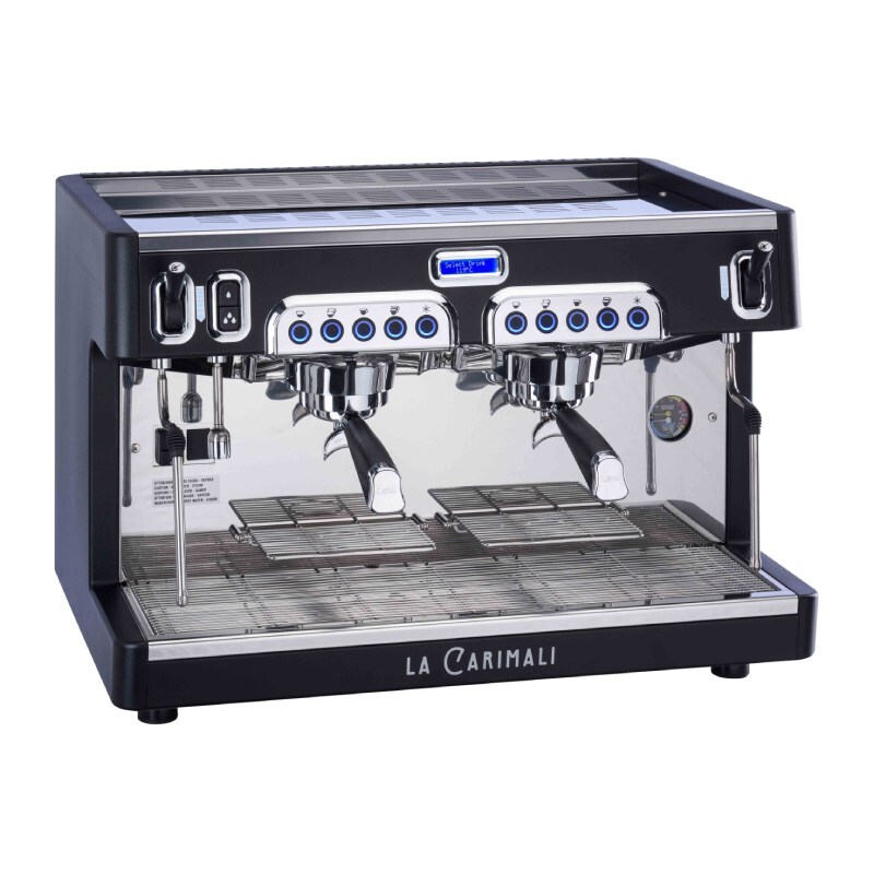Carimali Cento Tall Cup Yarı Otomatik Espresso Kahve Makinesi, 2 Gruplu, Siyah - Carimali