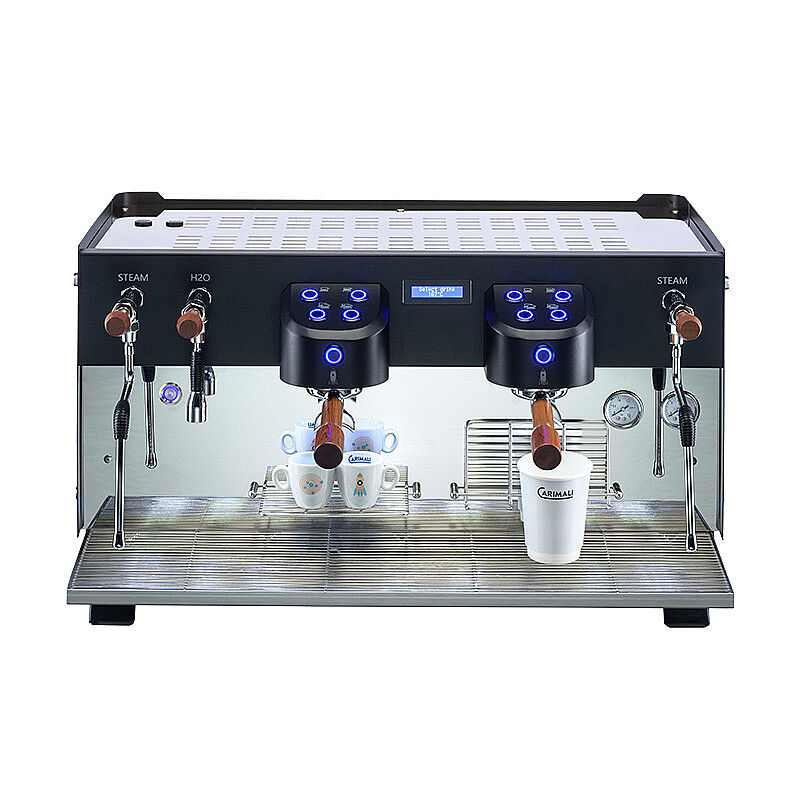Carimali Glow E2 Tam Otomatik Espresso Kahve Makinesi, 2 Gruplu, Siyah - Carimali