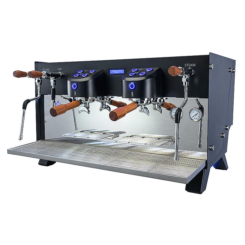 Carimali Glow E2 Yarı Otomatik Espresso Kahve Makinesi, 2 Gruplu, Siyah - Carimali