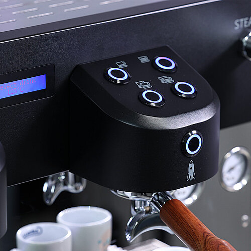 Carimali Glow E2 Yarı Otomatik Espresso Kahve Makinesi, 2 Gruplu, Siyah - 6