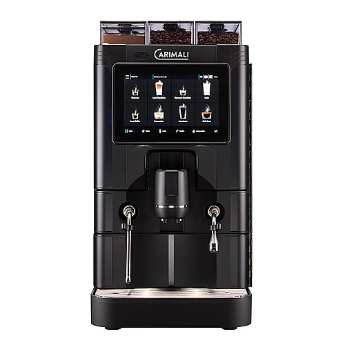 Carimali SilverAce Power M Brew L Tam Otomatik Espresso Kahve Makinesi, 2 Çekirdek Hazneli, 1 Toz Ürün Hazneli, Taze Sütlü, Siyah - 4