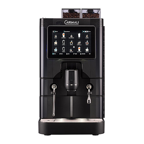 Carimali SilverAce Power M Brew L Tam Otomatik Espresso Kahve Makinesi, 2 Çekirdek Hazneli, Taze Sütlü, Siyah - Carimali