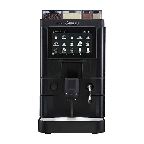 Carimali SilverTwin CARIbrew L Tam Otomatik Espresso Kahve Makinesi, 1 Çekirdek Hazneli, 3 Toz Ürün Hazneli, Silver-Siyah - Carimali