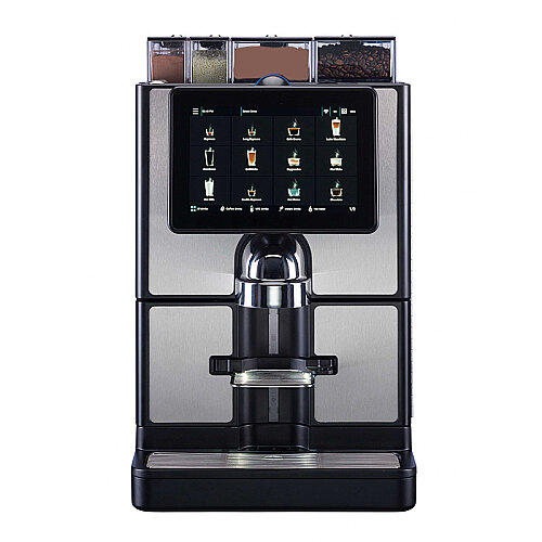 Carimali SilverTwin CARIbrew L Tam Otomatik Espresso Kahve Makinesi, 1 Çekirdek Hazneli, 3 Toz Ürün Hazneli, Taze Sütlü, Silver-Siyah - Carimali