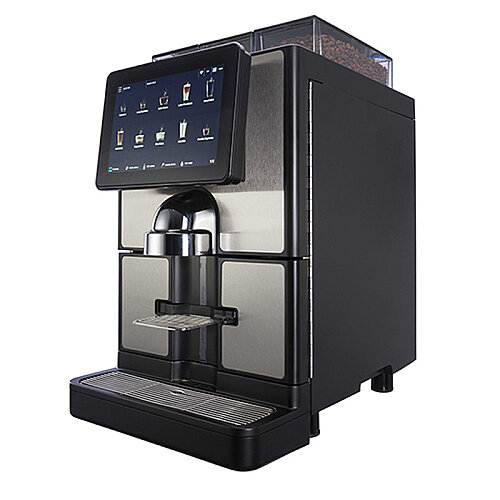 Carimali SilverTwin CARIbrew L Tam Otomatik Espresso Kahve Makinesi, 2 Çekirdek Hazneli, 1 Toz Ürün Hazneli, Taze Sütlü, Silver-Siyah - Carimali