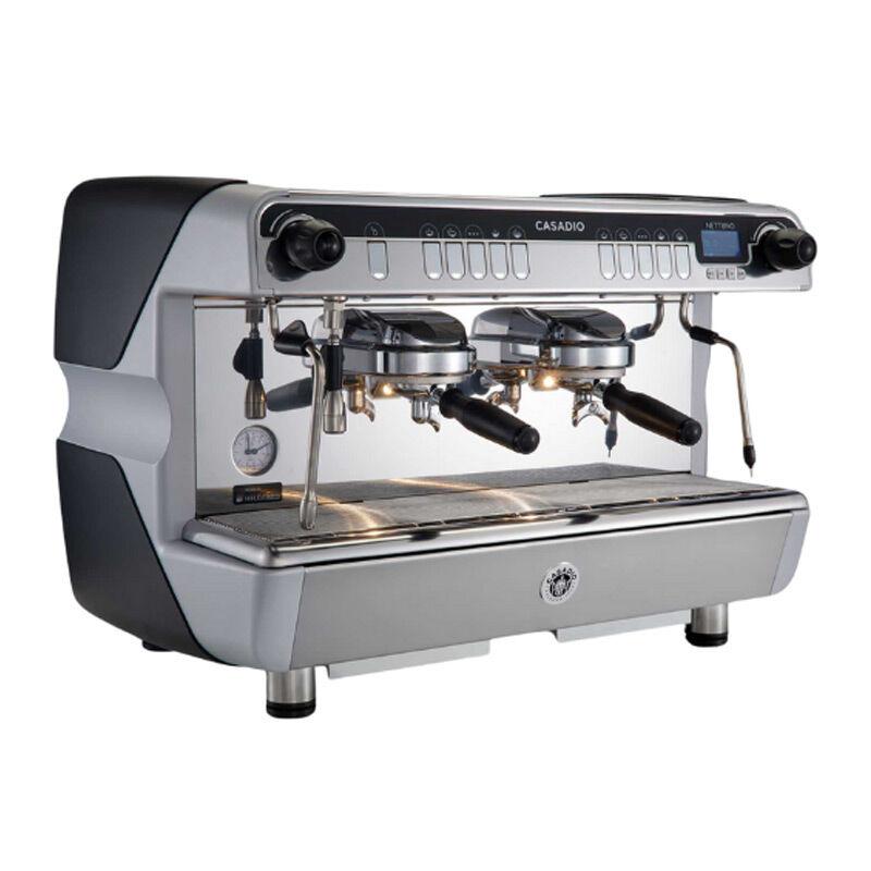 Casadio NETTUNO A2 ES Compact Tall Cup Fully Automatic Espresso Coffee Machine, 2 Groups, Black - Casadio
