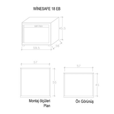 Caso 628 Wine Safe, 18EB Şaraplık - 2
