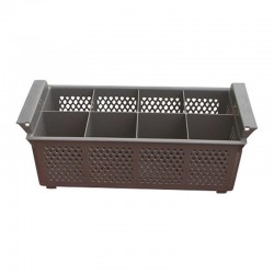 Tribeca Çatal Kaşık Basketi, 8 Bölmeli, 450x190x180 mm, Gri - Tribeca