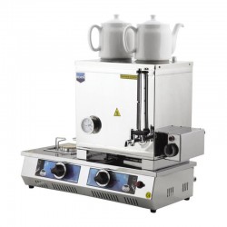 Remta N11LPGE Çay Kazanı, 2 Demlikli, 23 L, Elektrikli+LPG - Remta