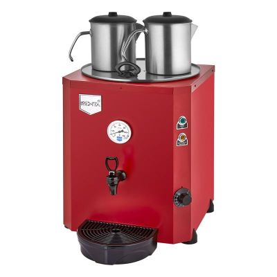 Remta DE11 Jumbo Çay Makinesi, 2 Demlikli, 23 L, Elektrikli, Kırmızı - 1