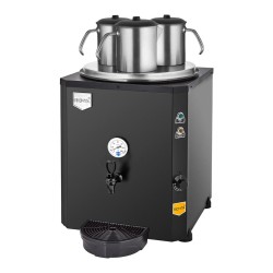 Remta DE10S Jumbo Şamandıralı Çay Makinesi, 3 Demlikli, 40 L, Elektrikli, Siyah - Thumbnail