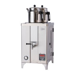 Çayista QGSE2I Qarabag Çay Makinesi, 2 Demlikli, 13 L, Elektrikli, Inox - Çayista