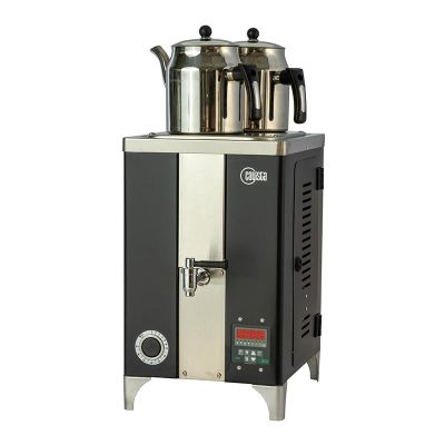 Çayista QGSE2S Qarabag Çay Makinesi, 2 Demlikli, 13 L, Elektrikli, Siyah - 1