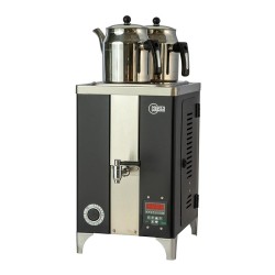 Çayista QGSE2S Qarabag Çay Makinesi, 2 Demlikli, 13 L, Elektrikli, Siyah - Çayista