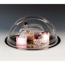 الصلب صينية مع غطاء ثابت كبير فانوس 49x23 سم - Zicco