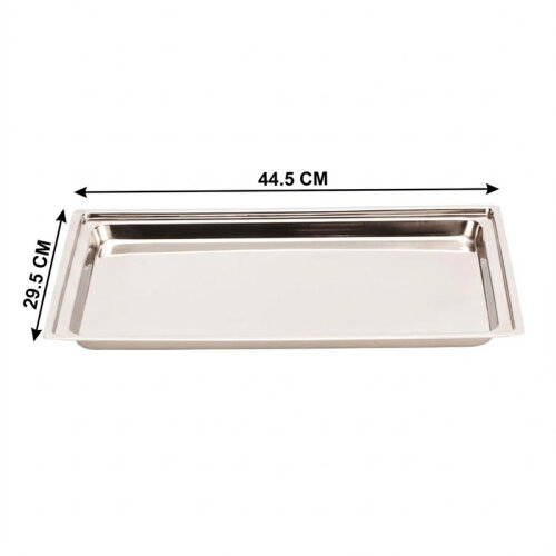 Zicco ZCP-266 Derin Çelik Teşhir Tepsi, 44.5x29.5 cm - 2