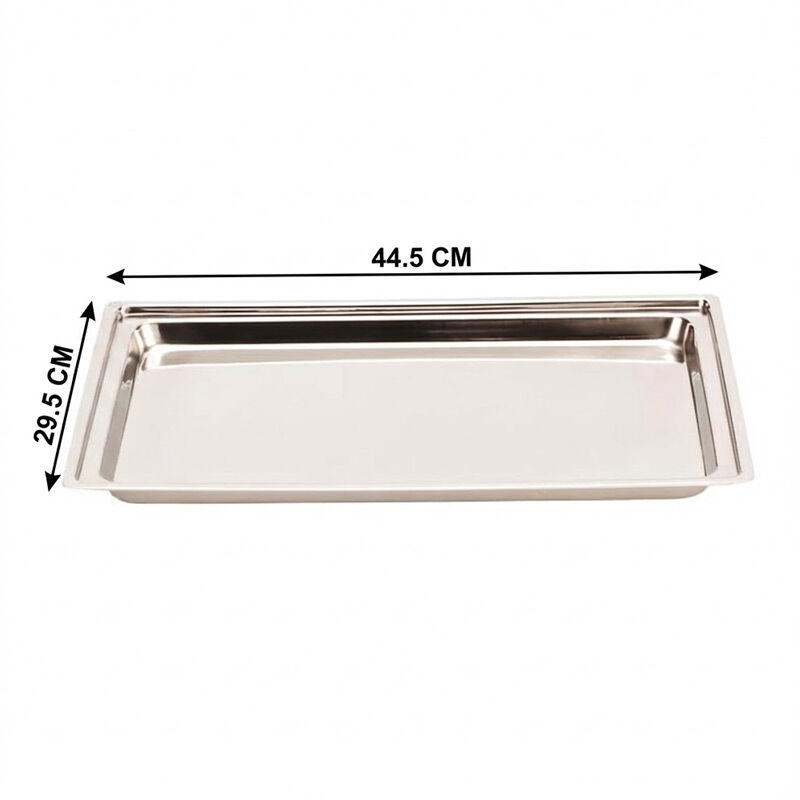 Zicco ZCP-266 Derin Çelik Teşhir Tepsi, 44.5x29.5 cm - Zicco