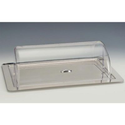 Zicco ZCP-770 Polikarbon Rolltop Kapaklı Çelik Tepsili Muhafaza Kabı, GN 1/1, 62x42 cm - 1