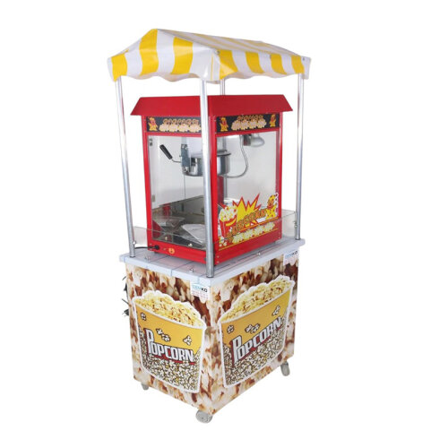 Cemko 1009 Ürgüp Arabalı Patlamış Mısır Makinesi, 50x70x190 cm - 2