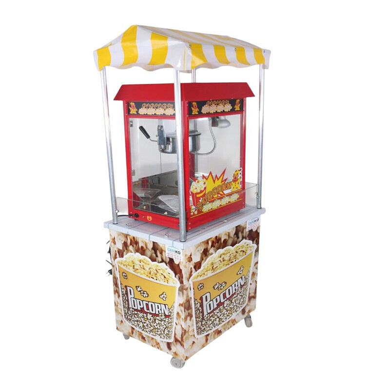 Cemko 1009 Ürgüp Arabalı Patlamış Mısır Makinesi, 50x70x190 cm - Cemko