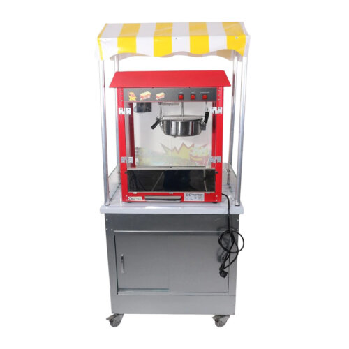 Cemko 1009 Ürgüp Arabalı Patlamış Mısır Makinesi, 50x70x190 cm - 4