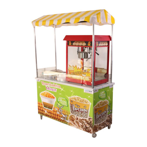 Cemko 1010 Ankara Mısır Patlatma ve Bardakta Mısır Arabası, 60x120x190 cm - 2