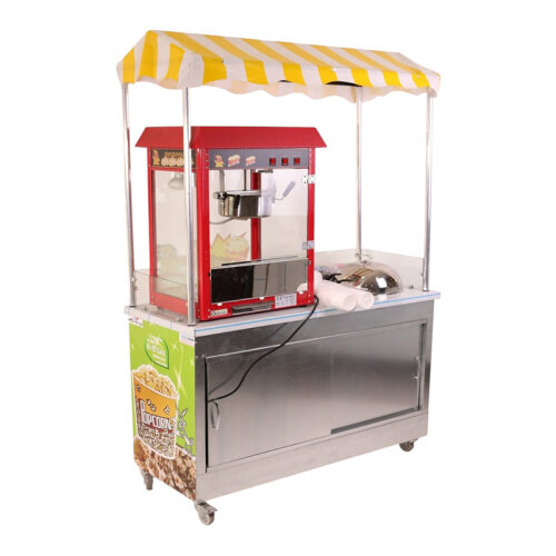 Cemko 1010 Ankara Mısır Patlatma ve Bardakta Mısır Arabası, 60x120x190 cm - 4