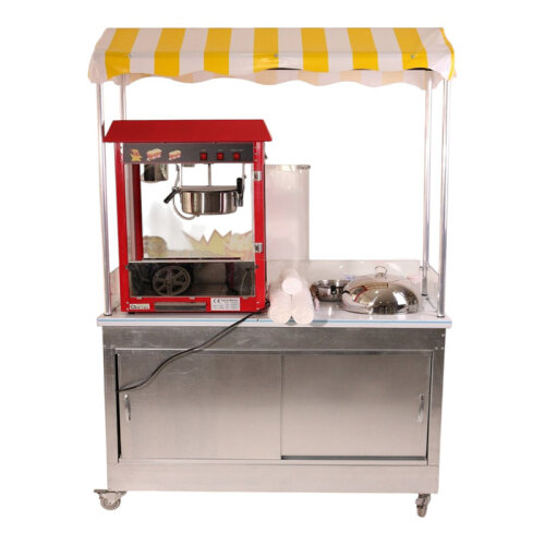 Cemko 1010 Ankara Mısır Patlatma ve Bardakta Mısır Arabası, 60x120x190 cm - 6