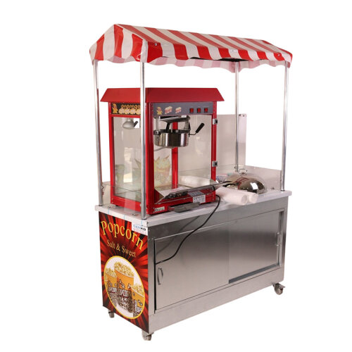 Cemko 1011 Bahçelievler Patlamış Mısır ve Bardakta Mısır Arabası, 60x120x190 cm - 4