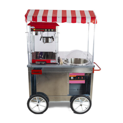 Cemko 1012 Manavgat Pamuk Şekeri ve Mısır Patlatma Arabası, 60x120x190 cm - 5