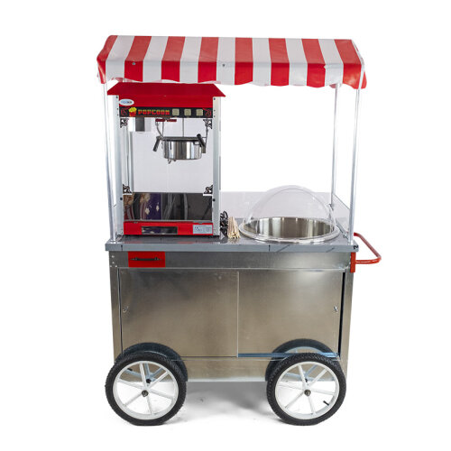 Cemko 1012 Manavgat Pamuk Şekeri ve Mısır Patlatma Arabası, 60x120x190 cm - 4