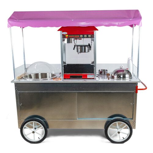 Cemko 1015 Trabzon Pamuk Şeker, Patlamış Mısır ve Bardakta Mısır Arabası, 65x180x190 cm - 3