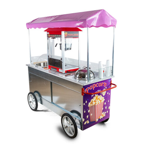 Cemko 1015 Trabzon Pamuk Şeker, Patlamış Mısır ve Bardakta Mısır Arabası, 65x180x190 cm - 5